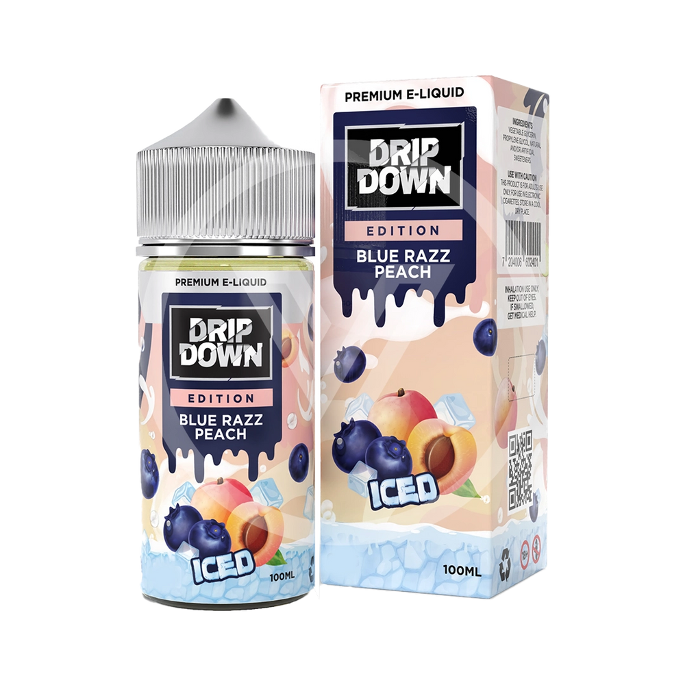 Drip Down Edition Blue Razz Peach Iced 3mg 100ml