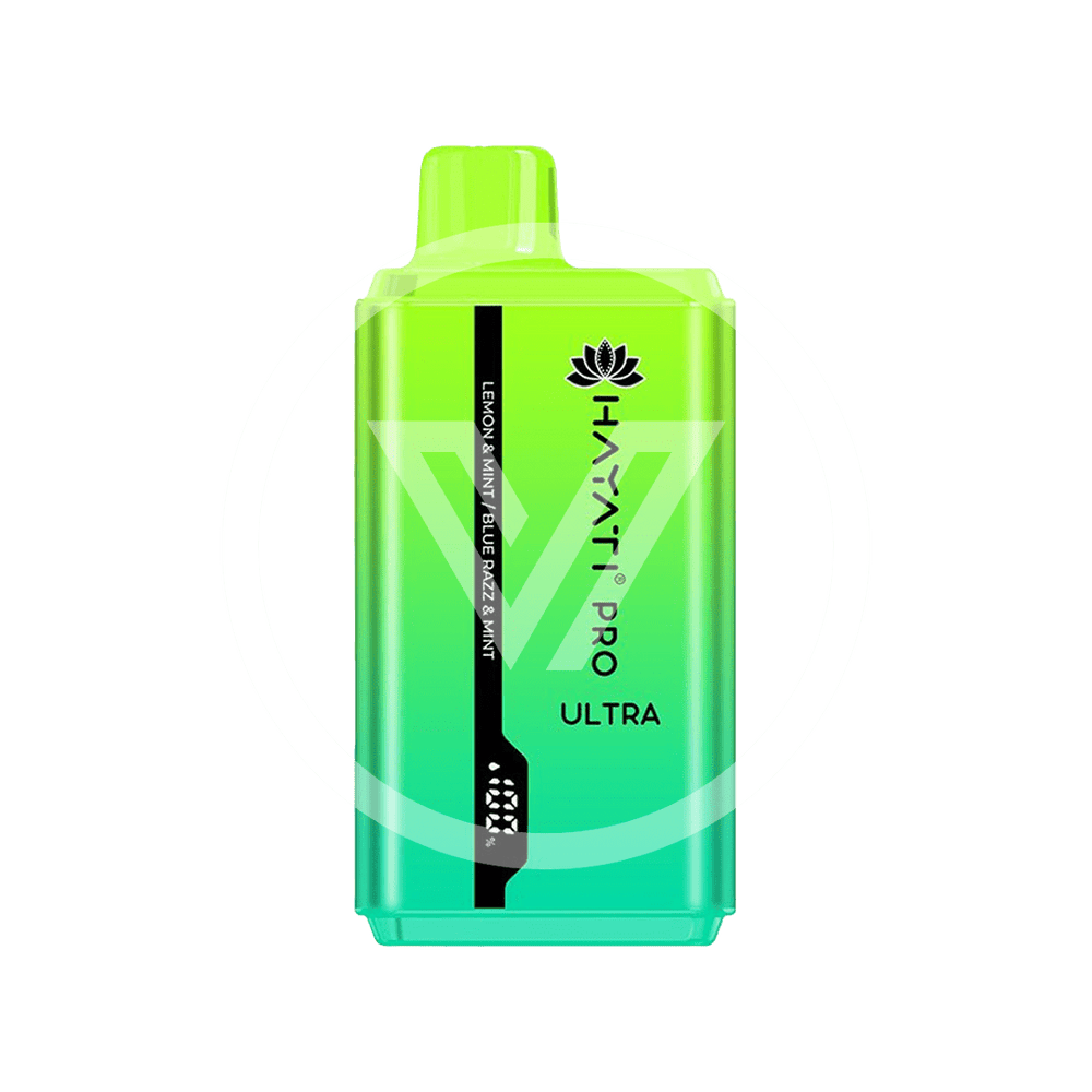 Hayati Pro Ultra Disposable 15k Puff Lemon & Mint Blue Razz & Mint