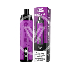 Drip Down Bold Max Disposable 15k Puff Grape Mint 3mg