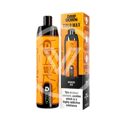 Drip Down Bold Max Disposable 15k Puff Mango Ice 3mg