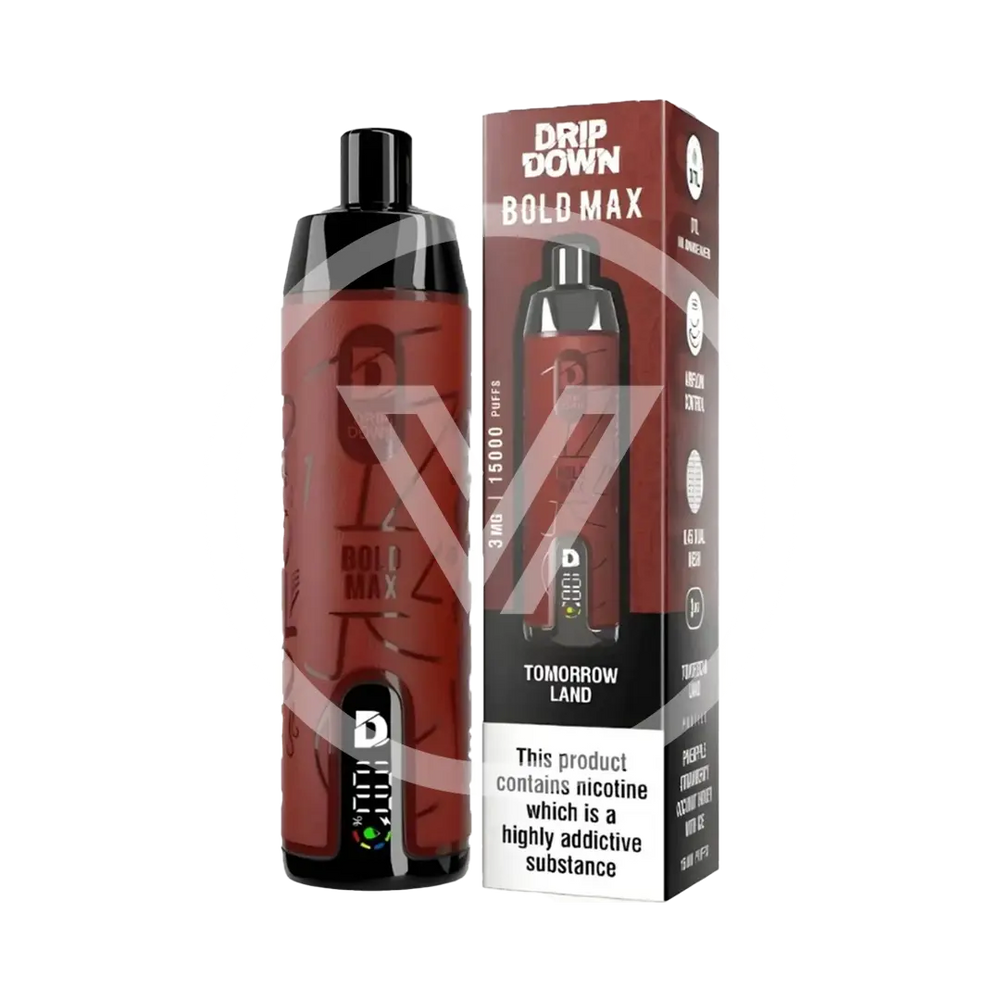 Drip Down Bold Max Disposable 15k Puff Tomorrow Land 3mg
