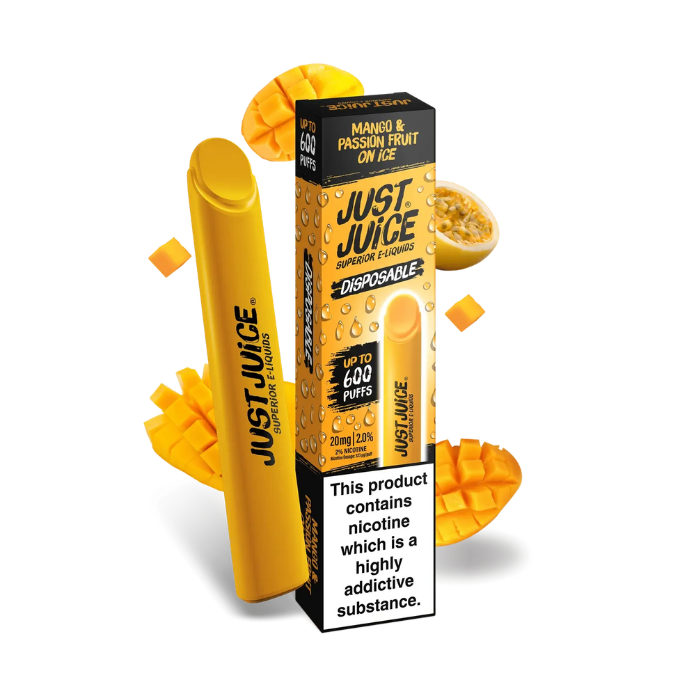 Just Juice Disposable Mango & Passion Fruit On Ice