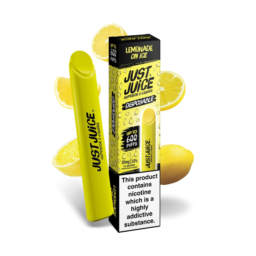 Just Juice Disposable Lemonade On Ice