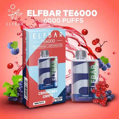Elfbar Disposable TE6K Puff Cranberry Grape 50Mg