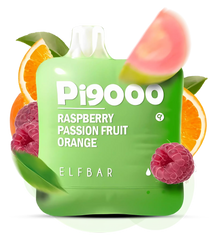 Elfbar Disposable Pi9K Puff Raspberry Passion Fruit Orange 50Mg