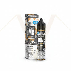 Mango Bomb vape device with packaging on a white background