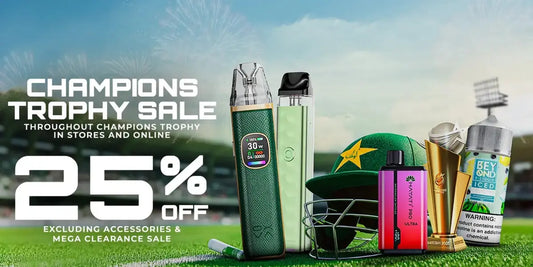 Champions Trophy Vape Deals & Discounts – Take Advantage With Up To A 25% Discount!