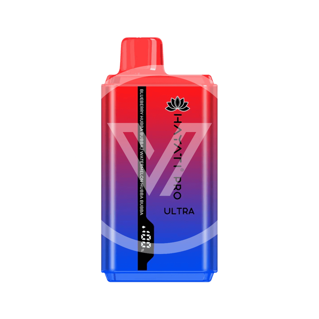 Hayati Pro Ultra duo flavor Disposable 15k Puff Blueberry Huybba Bubba & Watermelon Hubba Bubba