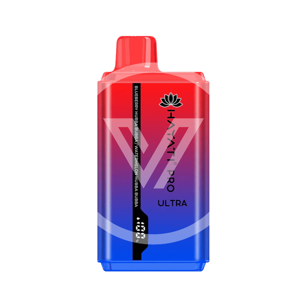 Hayati Pro Ultra duo flavor Disposable 15k Puff Blueberry Huybba Bubba & Watermelon Hubba Bubba