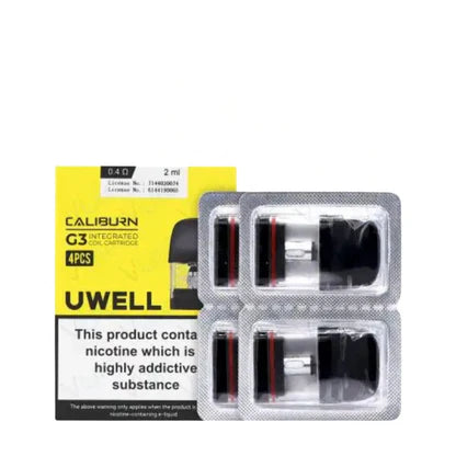 uwell caliburn g3 integrated coil cartridge 3ml