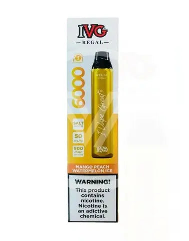 IVG Regal Disposable 6K Puff Mango Peach Watermelon