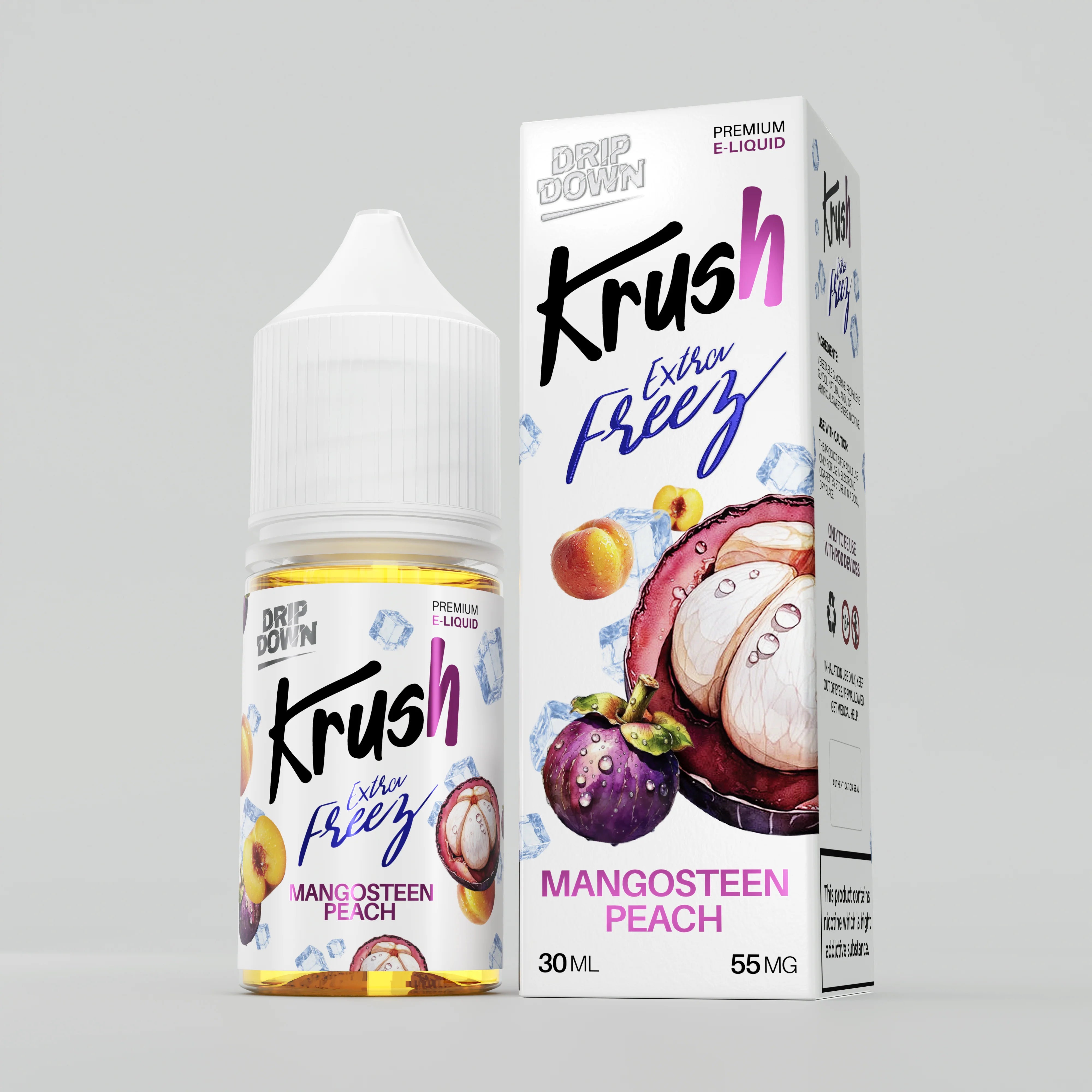 Drip Down Mangosteen Peach Ice - 55mg