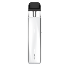 Clear water bottle with black cap on a white background