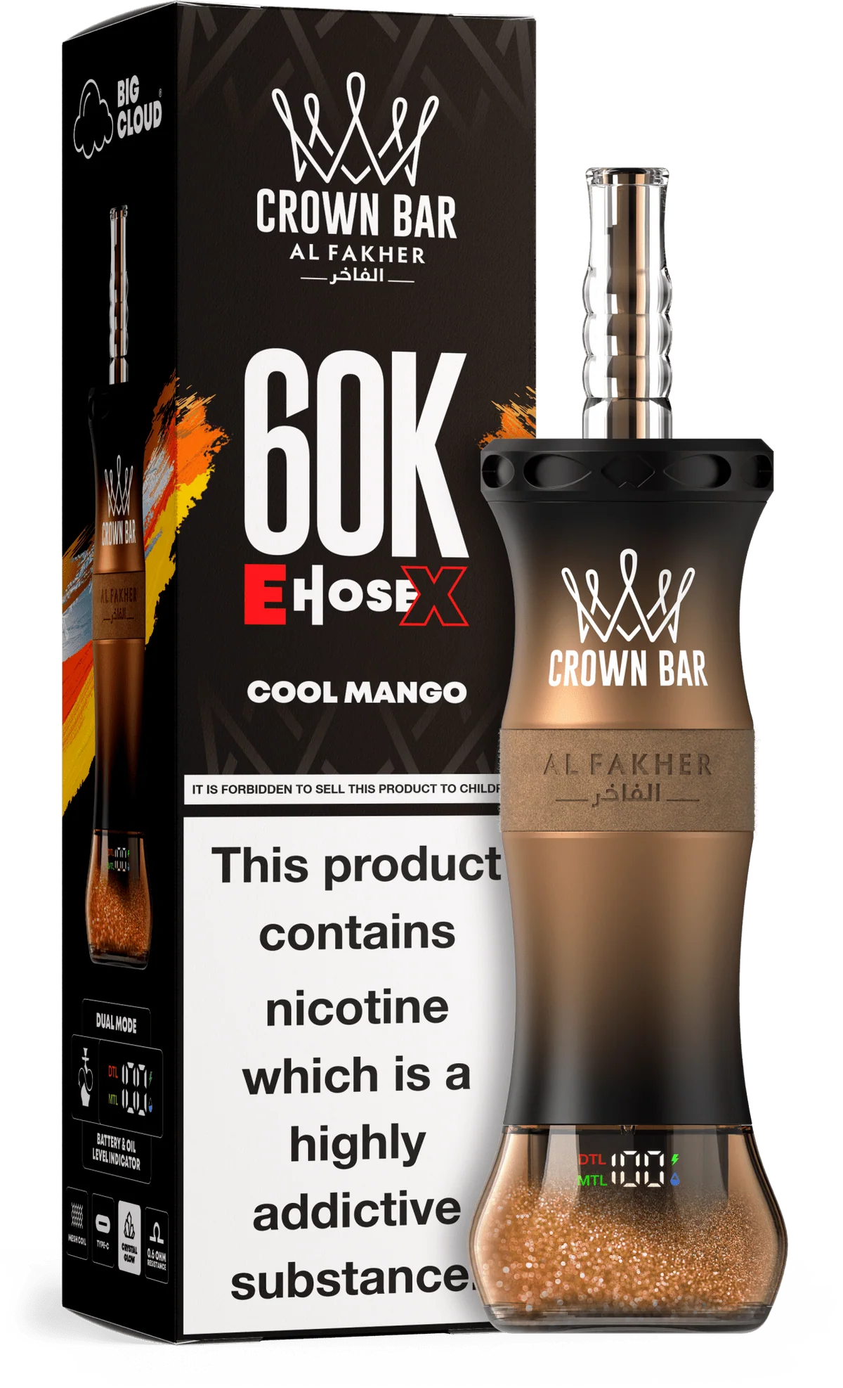 Crown Bar 60K EHoseX Disposable Mango Pineapple