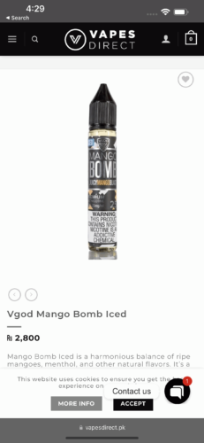 Vgod Mango Bomb Iced photo review