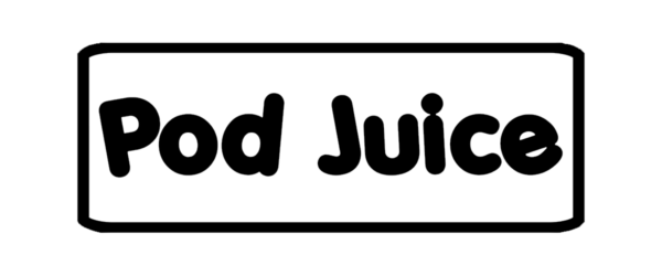 pod juice logo in black
