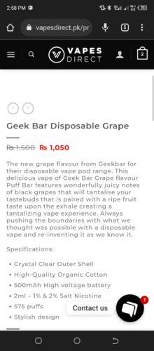 Geek Bar Disposable Grape photo review
